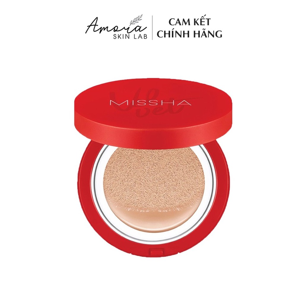 Phấn nước Missha Velvet finish cushion Spf50+ PA+++ che phủ hoàn hảo - Amora Skinlab