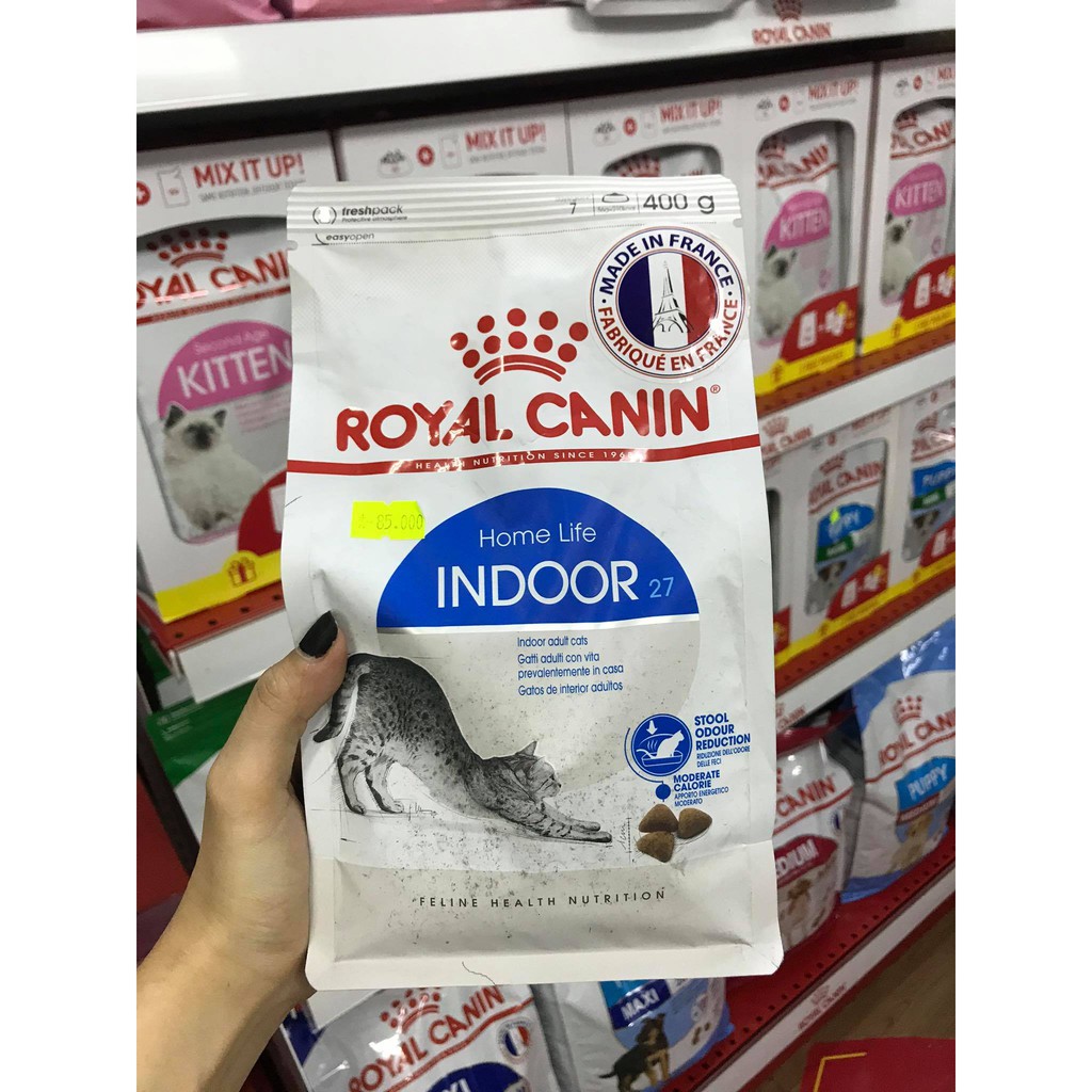 Thức ăn hạt cho mèo trưởng thành trên 12 tháng tuổi Royal Canin Indoor
