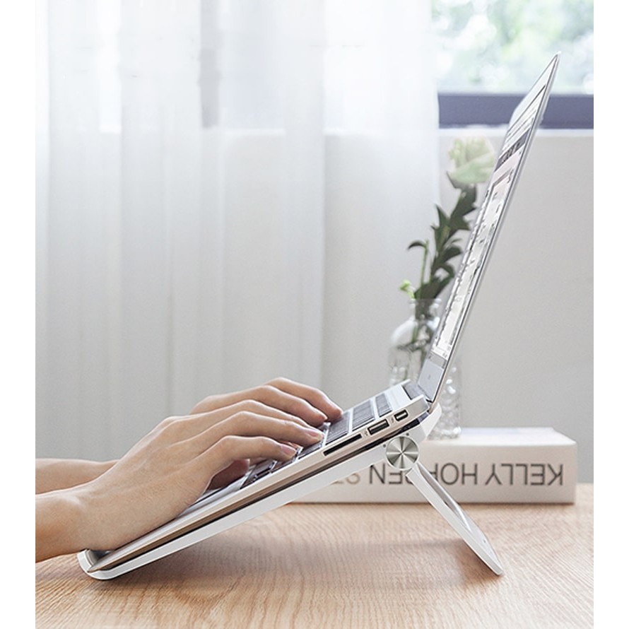 Giá đỡ laptop  tản nhiệt có thể gấp gọn chỉnh độ cao để laptop, ipad, macbook, surface MOCATO 305 | BigBuy360 - bigbuy360.vn