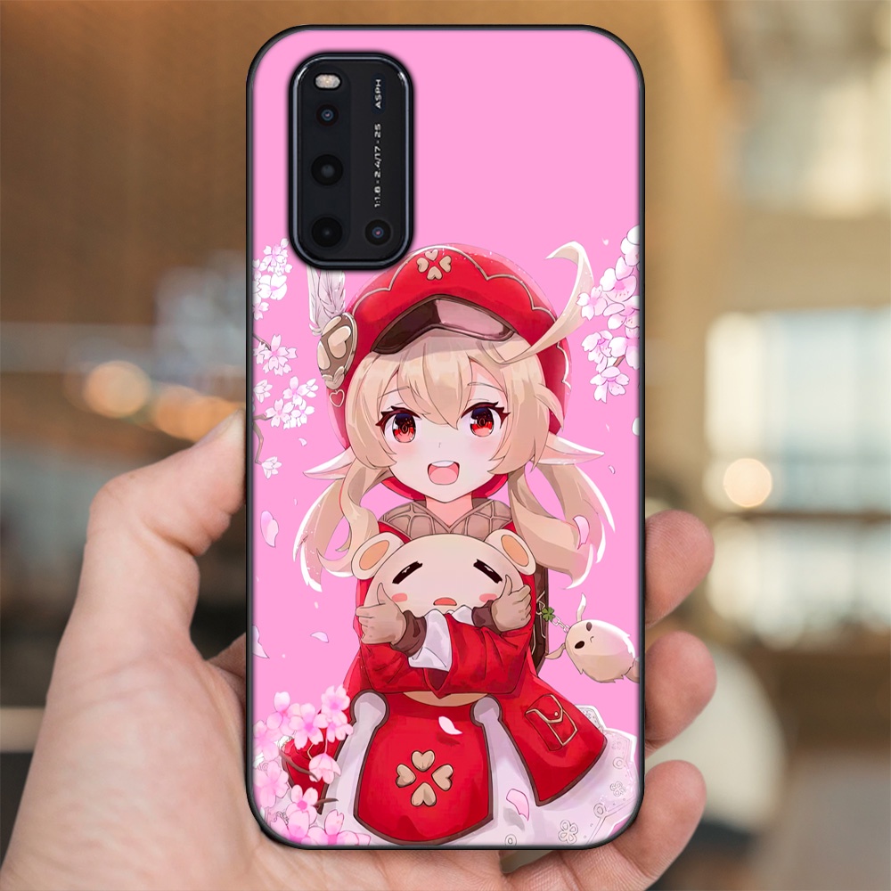 Ốp lưng Vivo V19 viền đen in hình Klee Genshin Impact