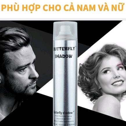 Gôm xịt giữ nếp tóc Butterfly Shadow chính hãng