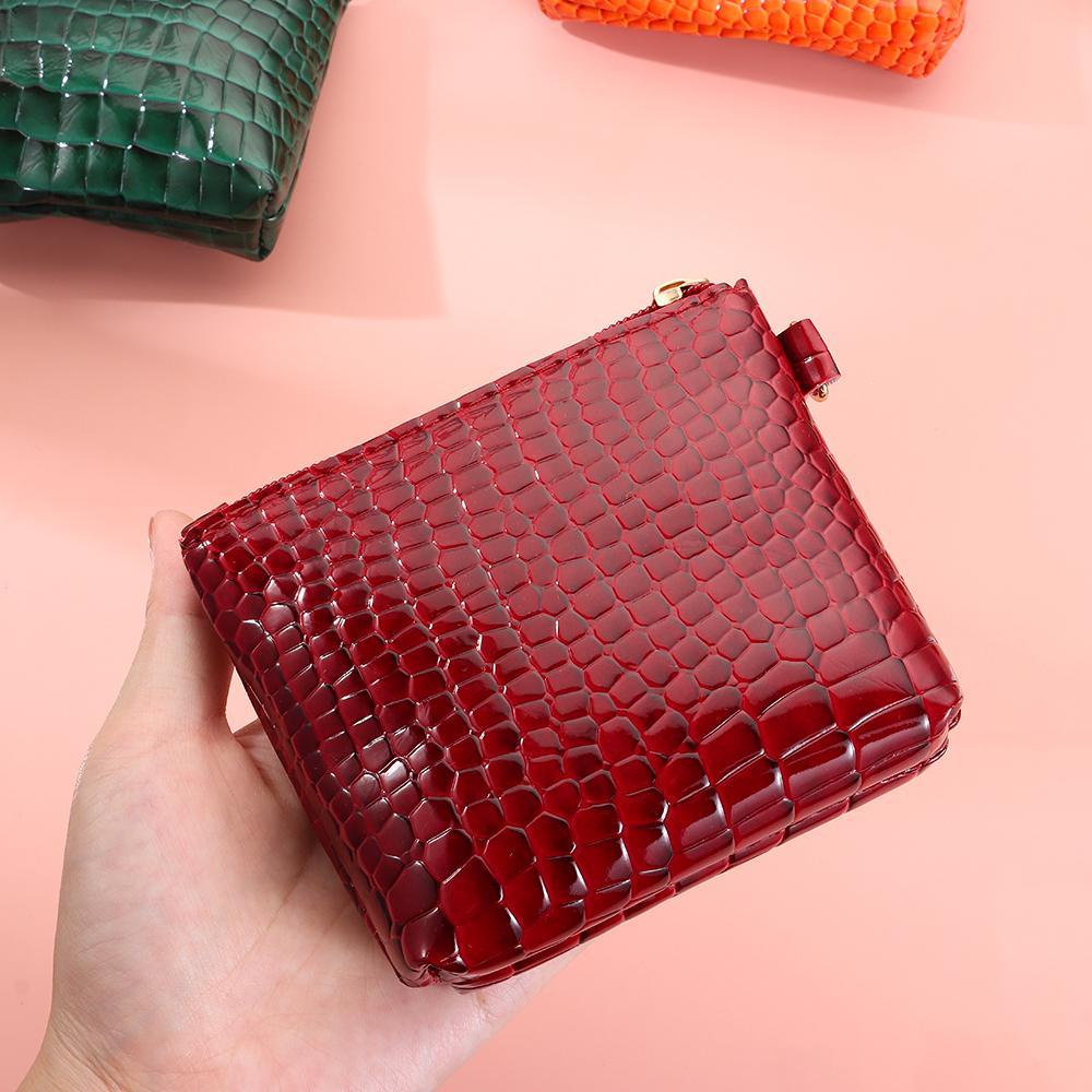 Túi Xách Da Cá Sấu Mini Phối Khóa Kéo Thời Trang