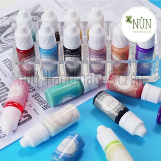 Bộ 10 màu pha resin dạng đục - màu pha resin epoxy, resin uv