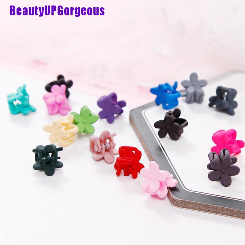 Set 10 kẹp tóc Mini hình hoa màu sắc ngọt ngào thời trang