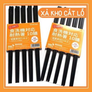 [FreeShip_Xả Kho 1 Ngày] Hộp 10 Đôi Đũa Kháng Khuẩn SHIKISAI Nhật Bản