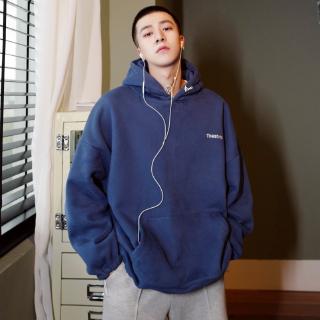 Áo Hoodie Tay Dài Màu Sắc Đơn Giản Dành Cho Nam