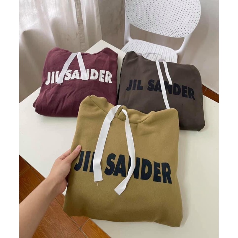 Áo hoodie nỉ bông cotton unisex dưới 75kg tabistore - Jil Sander