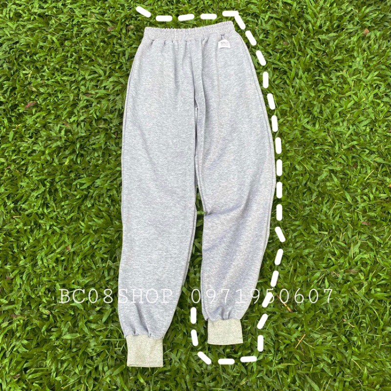 Quần Jogger Màu Trắng Unisex Lưng Cao Chất thun cotton cao cấp có size | BigBuy360 - bigbuy360.vn