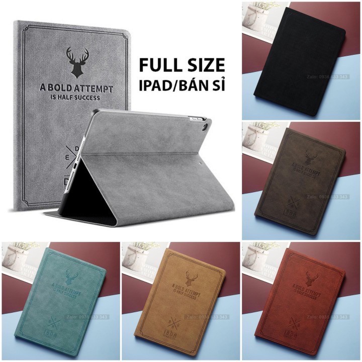 Bao Da iPad Ốp iPad Dập Nổi Logo Đầu Hươu