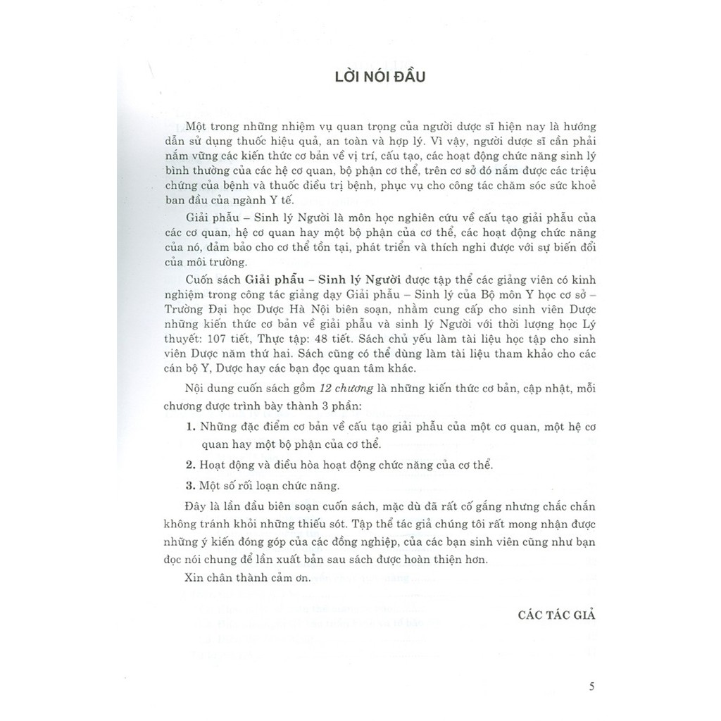 Sách - Giải Phẫu Sinh Lý Người (Dùng Cho Đào Tạo Dược Sĩ Đại Học)