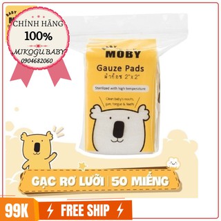 GẠC RƠ LƯỠI MOBY ❤️ GÓI 50 MIẾNG ❤️ AN TOÀN CHO BÉ