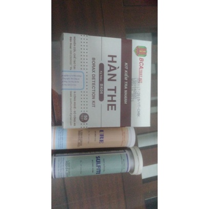Test, Kit kiểm tra nhanh Hàn the Borax    BK04, 50 test/ hộp