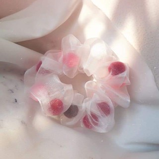 Cột tóc Scrunchies pompom