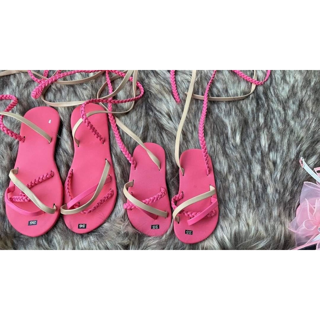 sandal chiến binh cho bé và người lớn sandal cột dây