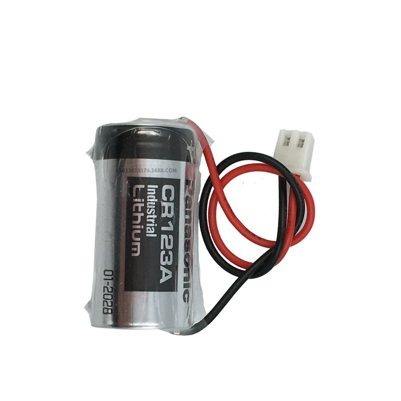 Pin Panasonic CR123A Industrial có giắc cắm