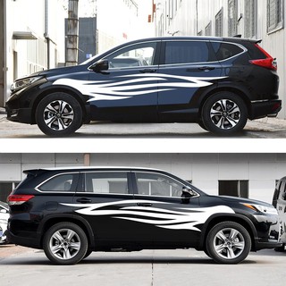 Decal Dán Xe 3D Hình Ngọn Lửa Đồ Họa Trang Trí Ô Tô