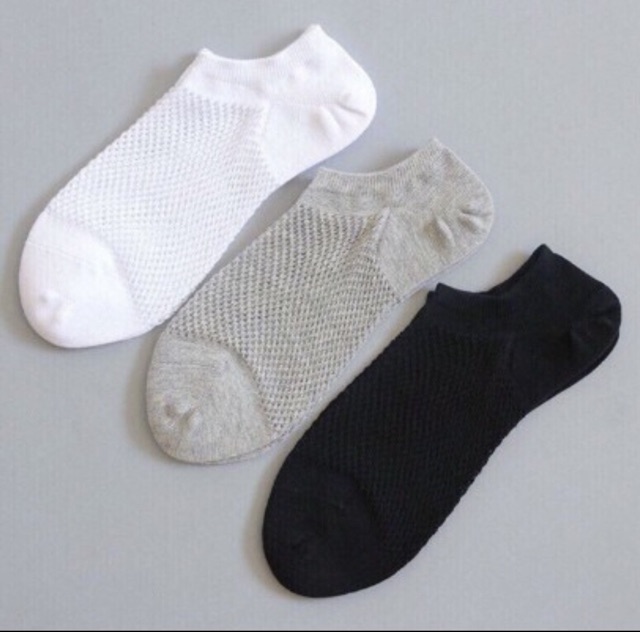 COMBO 10 ĐÔI TẤT LƯỚI NAM CỔ NGẮN
