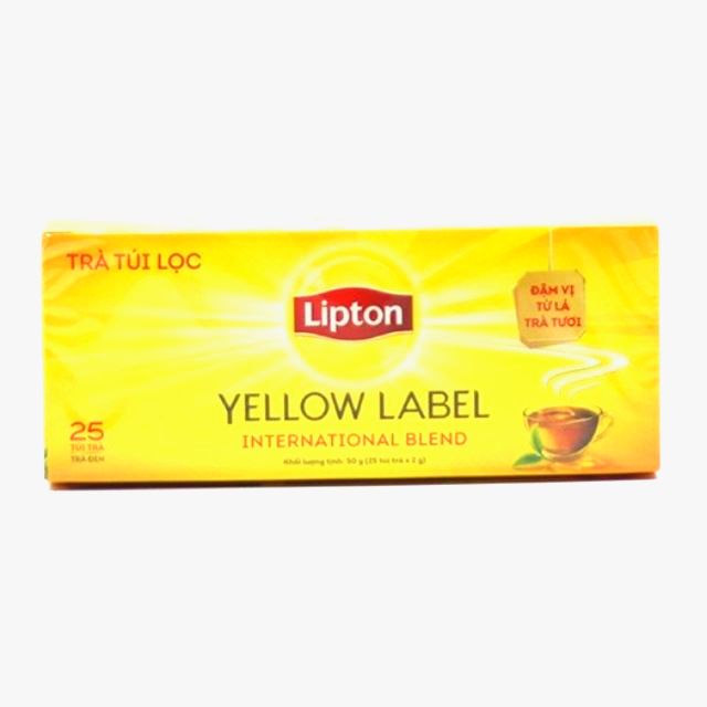 TRÀ LIPTON TÚI LỌC YELLOW LABEL 25 GÓI X 2GRAM