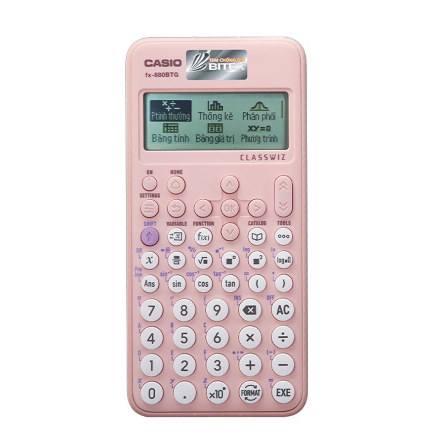 Máy tính CASIO FX  880 BTG chính hãng, máy tính Casio 880BTG, máy tính cầm tay Casio 880 BTG, Casio 880 BTG