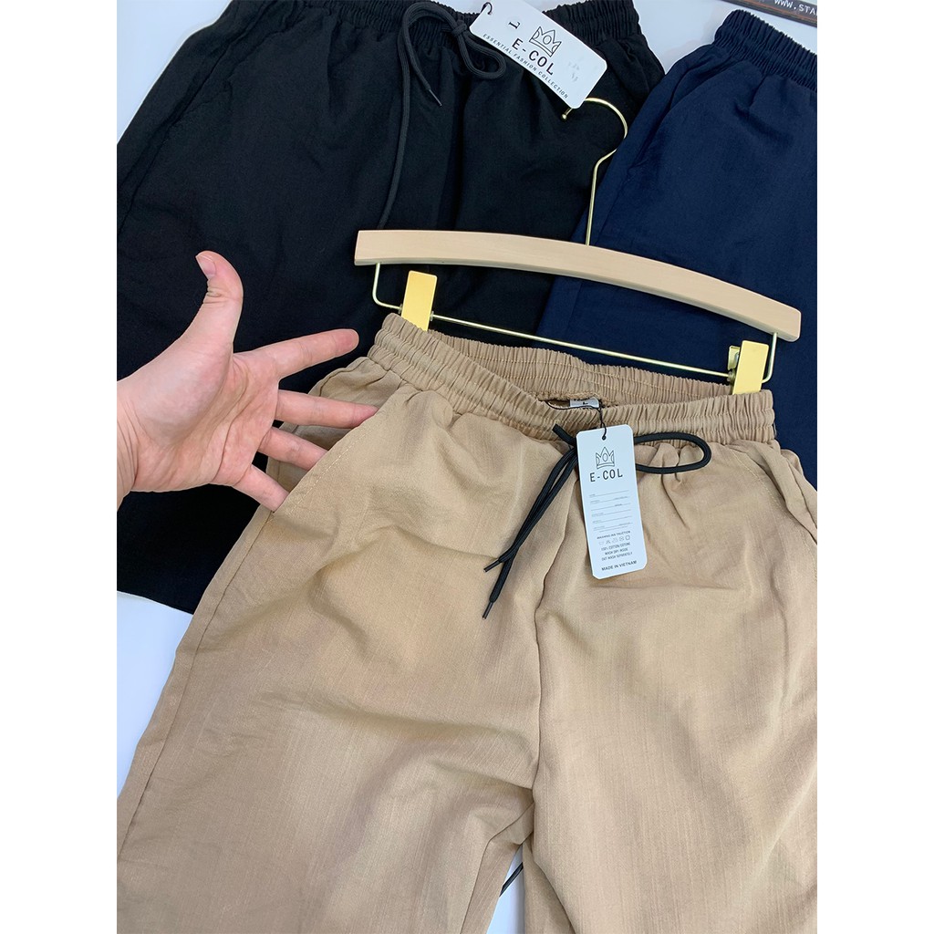 Quần short đũi nam E-COL (48-85kg) Sợi tự nhiên Mát - Mềm - Nhẹ | BigBuy360 - bigbuy360.vn