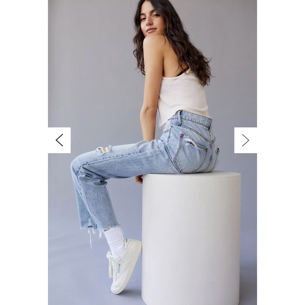 QUẦN JEAN BDG WASH RÁCH TUA LAI