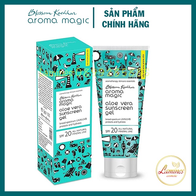 Kem Chống Nắng Aromamagic Cho Da Dầu Mụn SPF20 | Aroma Magic Aloe Vera Sunscreen 50ml For Oil Skin