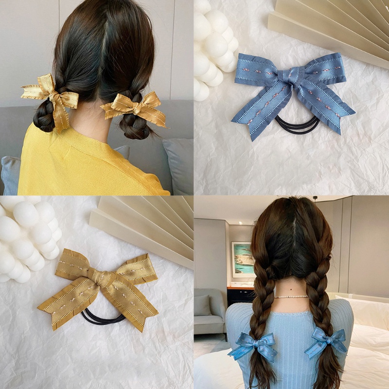 Dây Cột Tóc Ruy Băng Co Giãn Đáng Yêu Cho Bé Gái