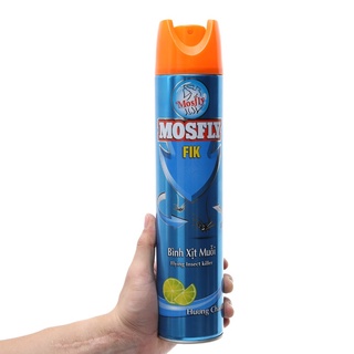 Bình xịt muỗi Mosfly FIK Hương Cam Chanh 600ml