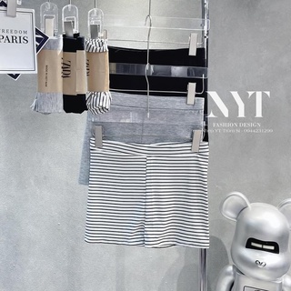 Quần legging đùi nữ kẻ cuộn mặc nhà, quần sooc nữ thể thao mặc thoải mái