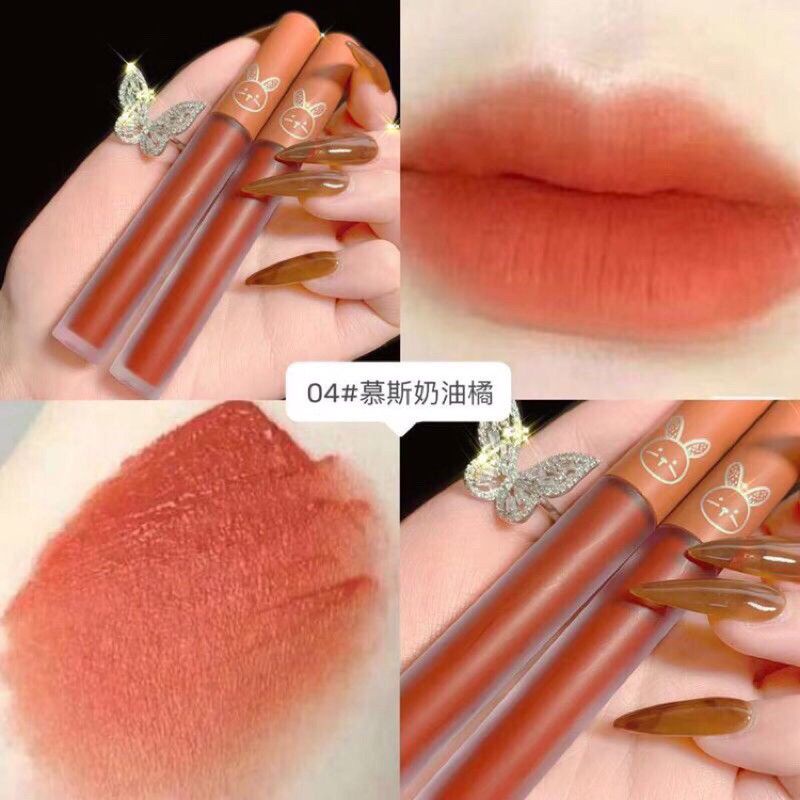 Set 5 Son Kem Lâu Trôi Mềm Mượt Môi LEADUU Thỏ 🎀 | BigBuy360 - bigbuy360.vn