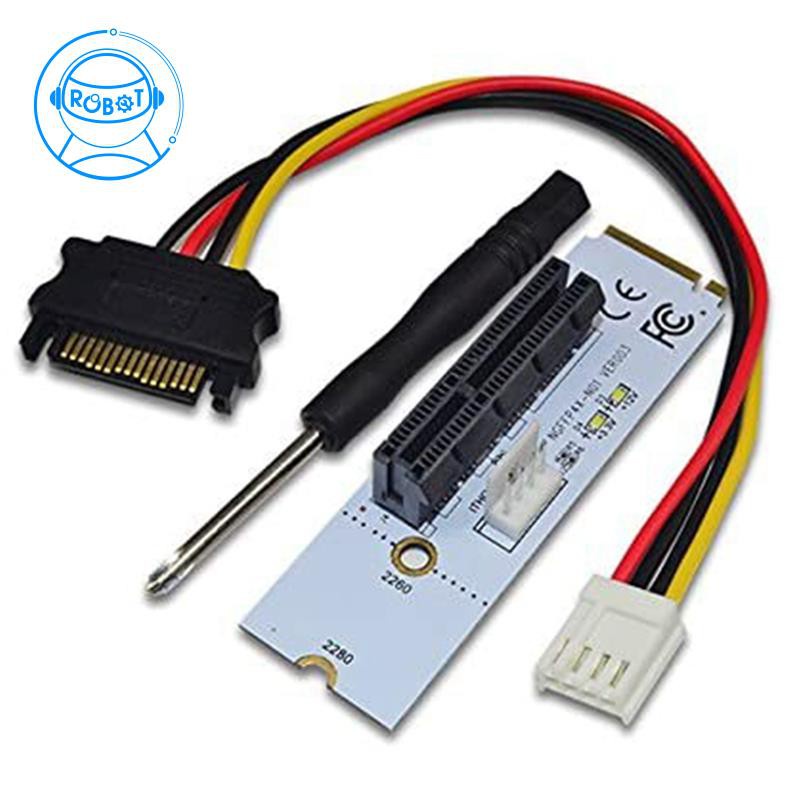 Thẻ Chuyển Đổi Ngff M.2 Sang Pci-E 4x M2 Key M Sang Pcie X4 Với Đèn Led Chỉ Thị Điện Áp Cho Bitcoin Miner Mining | BigBuy360 - bigbuy360.vn