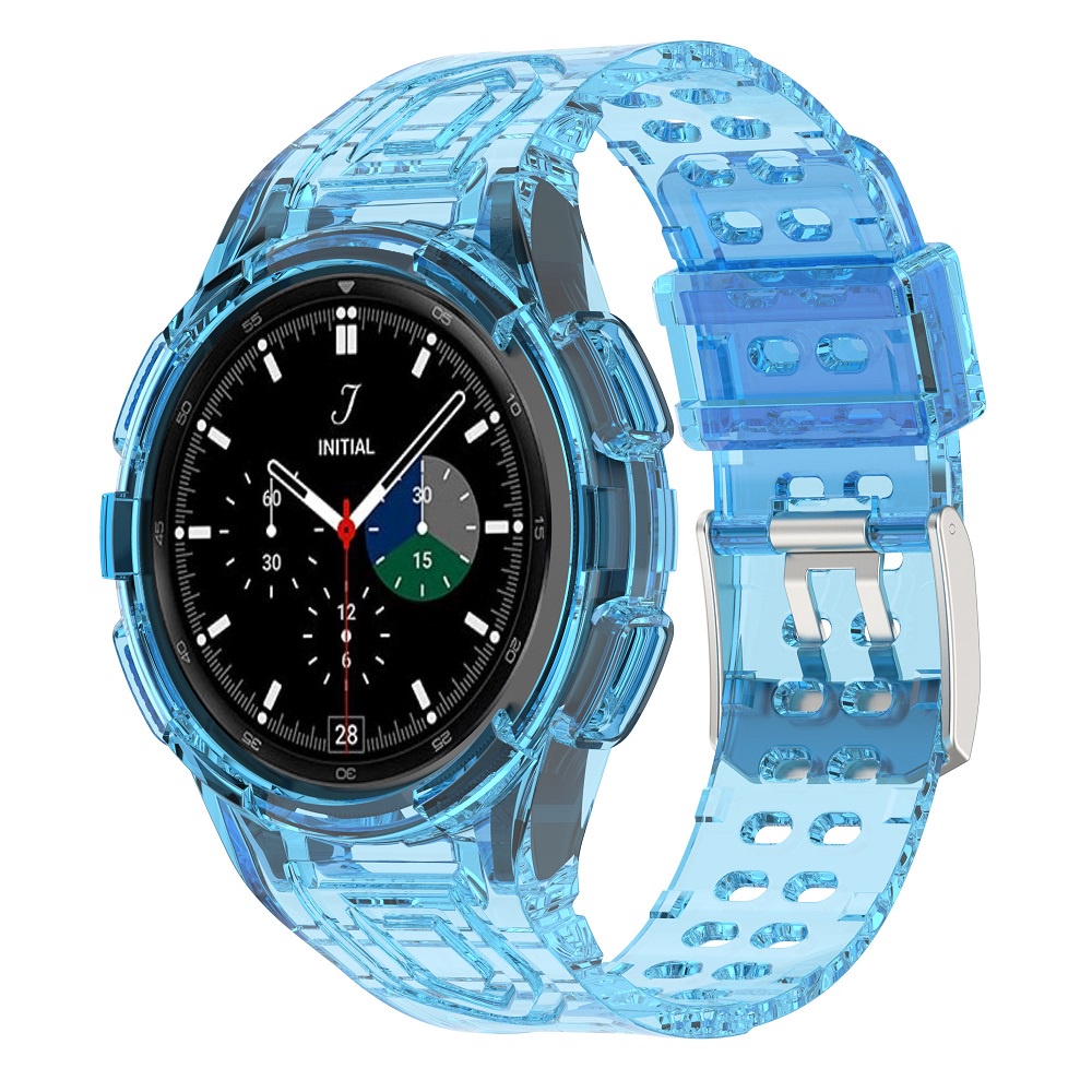 Dây Đeo Silicon Trong Suốt 46mm + Ốp Bảo Vệ Đồng Hồ Thông Minh Samsung Galaxy Watch 4 44mm 40mm