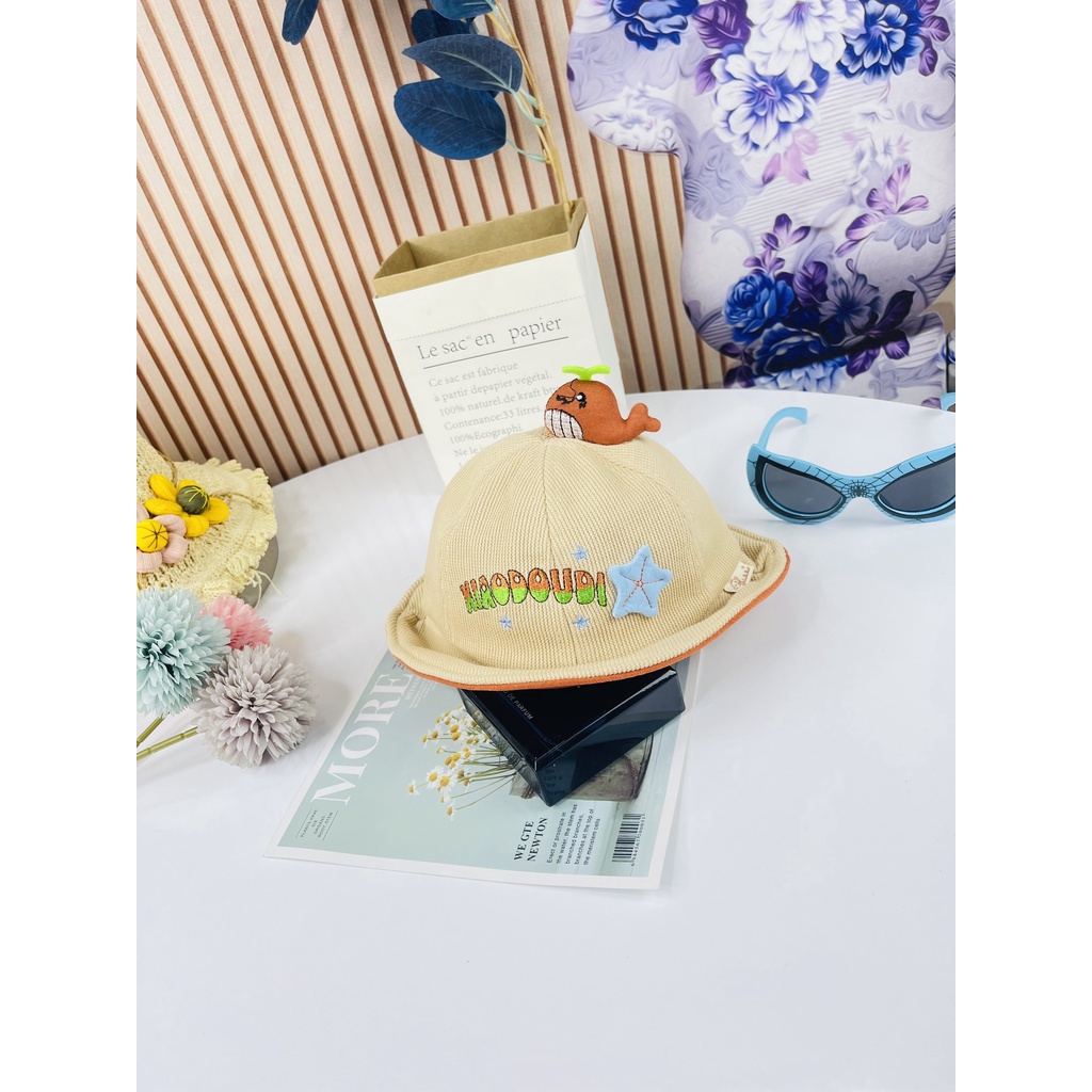 Mũ nón rộng vành hình con cá siêu cute dành cho bé trai, bé gái mẫu mới siêu hot - Hàng Quảng Châu Cao Cấp