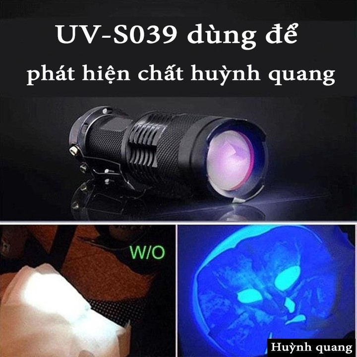 Đèn pin soi UV , SOI TIỀN GIẢ  S039