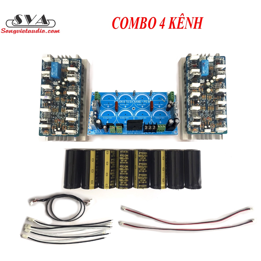 COMBO CÔNG SUẤT 12 SÒ 2 KÊNH, MẠCH NGUỒN 8 TỤ,NHÔM, SÒ TT, TỤ 100V