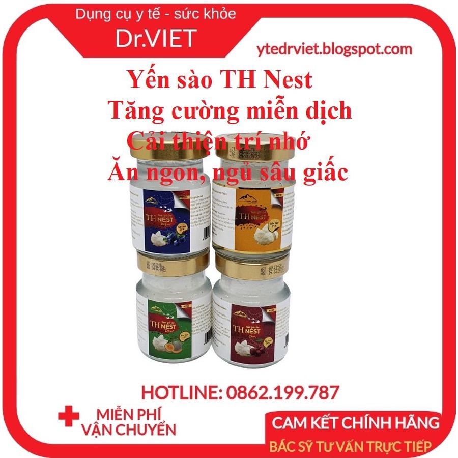 YẾN SÀO CAO CẤP TH NEST 15% Yến CÁC LOẠI HƯƠNG -LỐC 4 CHAI- Thơm ngon, bổ dưỡng, món quà sức khoẻ, đẹp da, tăng đề kháng
