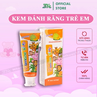 Kem đánh răng trẻ em Valentine Kiddy cho bé từ 2 tuổi, không chứa Flouride, từ thảo dược của Sao Thái Dương Tuýp 50g 5.0