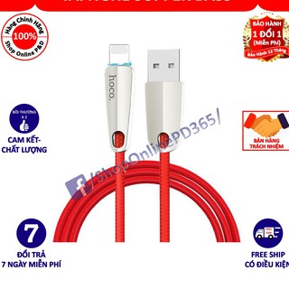 Dây sạc nhanh đèn led tự ngắt cho iphone - hoco u35