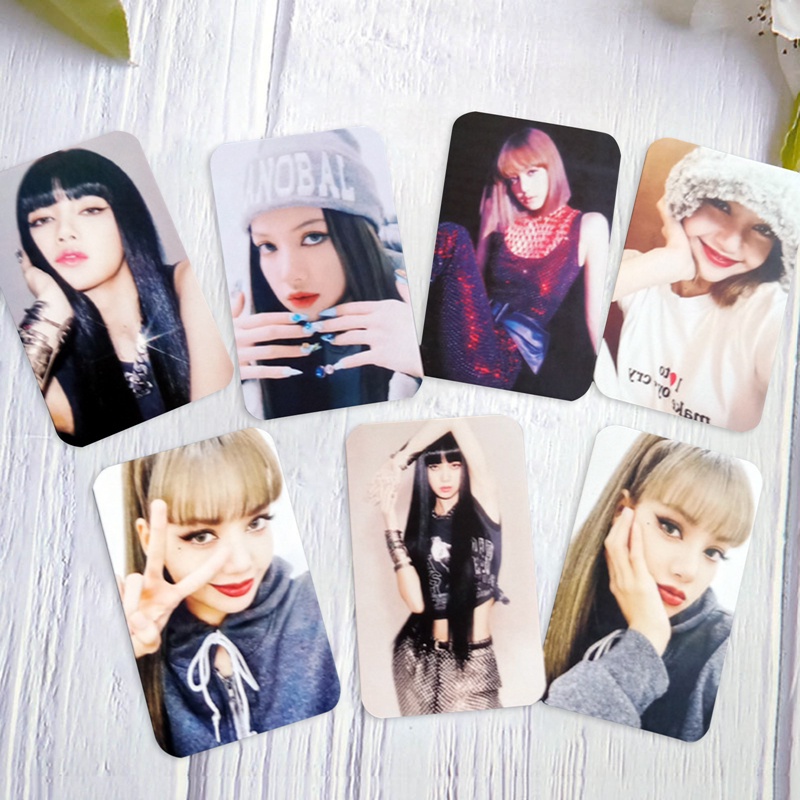 Bộ 7 Thẻ Ảnh Lomo In Hình Nhóm Nhạc Kpop BLACKPINK LISA LALISA