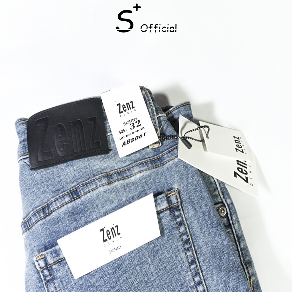 Quần jean nam chất bò SPLUS vải denim cao cấp mềm mịn, co giãn form Slim fit Full Box