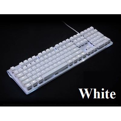 Set Keycap PBT White Doubleshot xuyên led (có hỗ trợ layout Corsair)