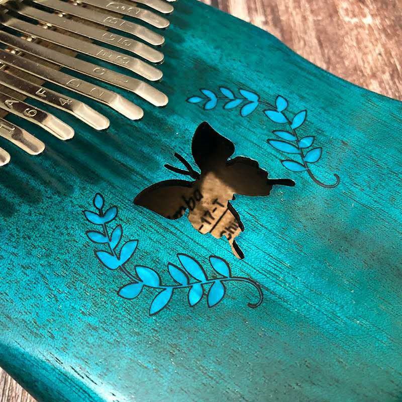 VG 17 phím Kalimba Pickup điện Mahogany Thumb Finger Piano