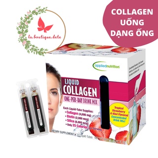 Hộp ống collagen dạng uống làm đẹp da Applied Nutrition Liquid Collagen 4,000mg Skin Revitalization 30 ống - Hàng Mỹ