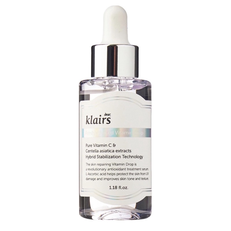 [Hàng auth] Tinh Chất Vitamin C Dưỡng Sáng Da, Mờ Thâm Klairs Freshly Juiced Vitamin Drop 35ml