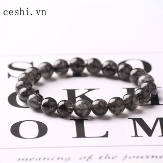 Natural black crystal bracelet