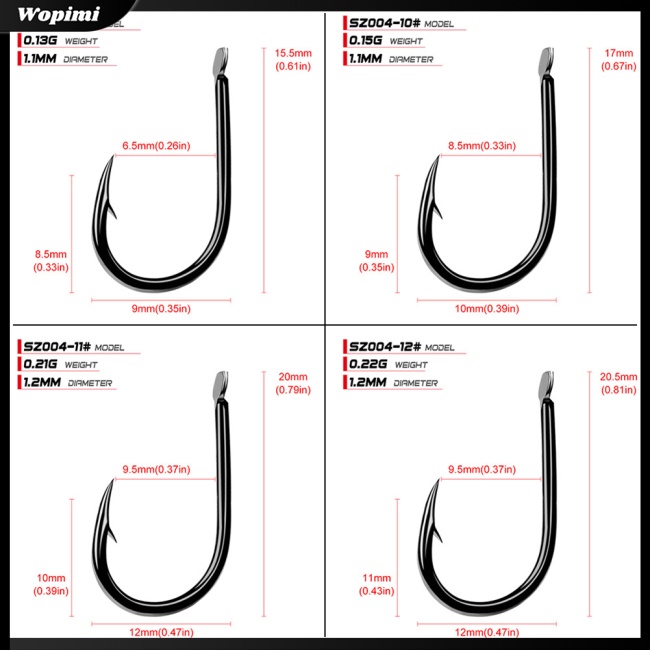 Mf 200 Chiếc Thép Carbon Cao1#-15# Móc Câu Cá Mềm Chuyên Dụng Chất Lượng