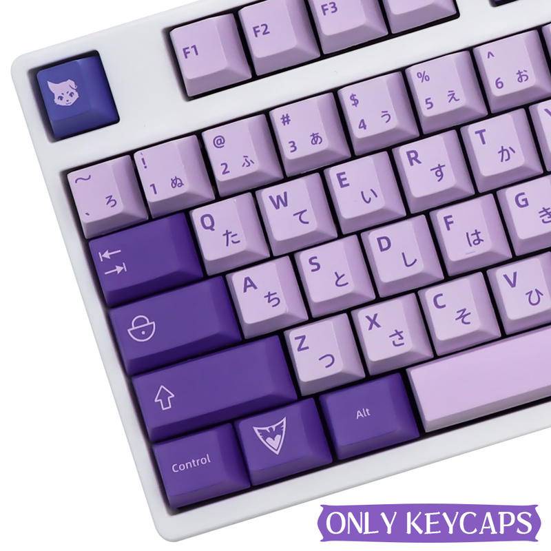 139 Keys Frost Witch The key cap Purple keycaps PBT material for GMK 61/68/84/87/96/980/104/108 Mechanical keyboard available