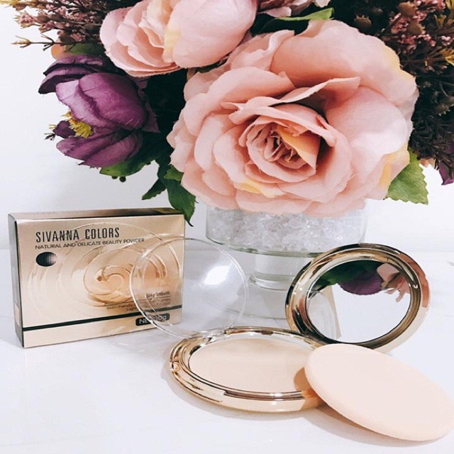 Phấn Phủ Siêu Mịn - Sivanna Color hút dầu cao, giữ tone 24h [ Cam kết chuẩn 100% Thái Lan ]