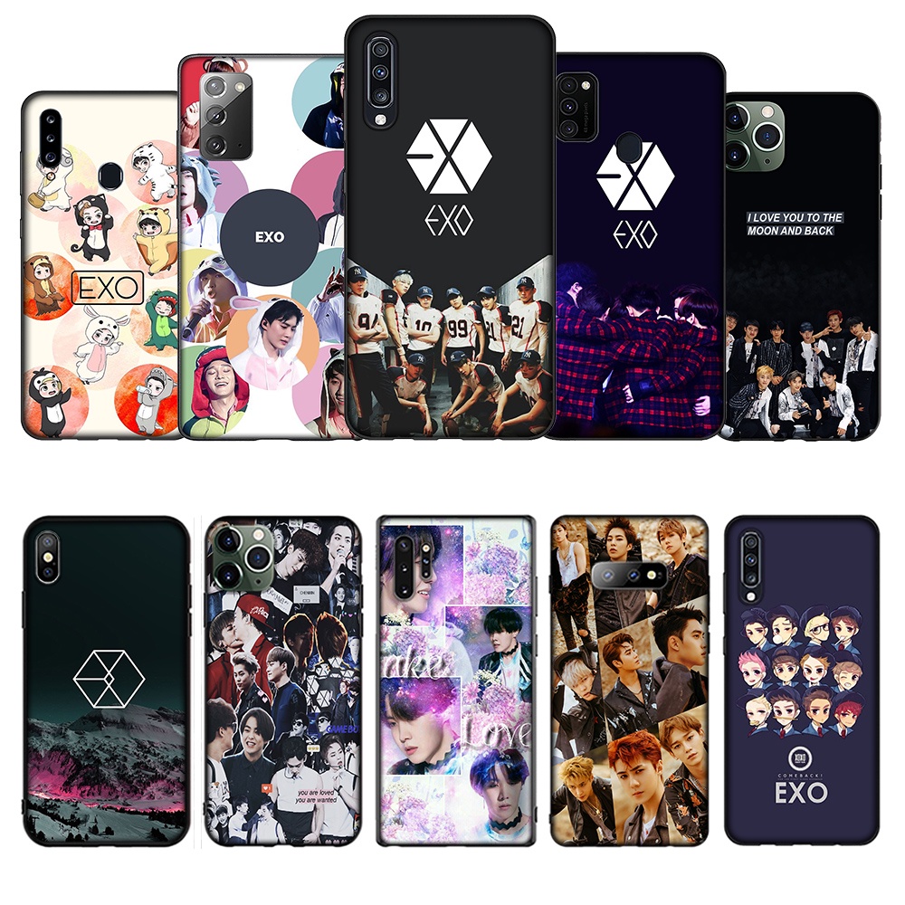 Ốp điện thoại Silicon TPU mềm hình EXO lucky one CPA14 cho iPhone 8 7 6S 6 Plus 5 5S SE 2016