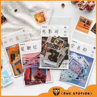Set (2 x 20 ảnh) thẻ LOMO bìa cứng dán ảnh phong cách INSTA